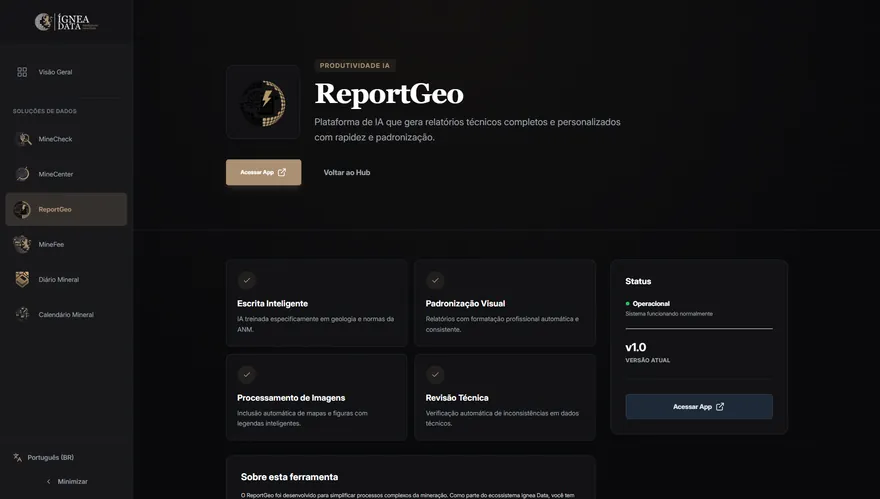 ÍGNEA Hub, screenshot 4