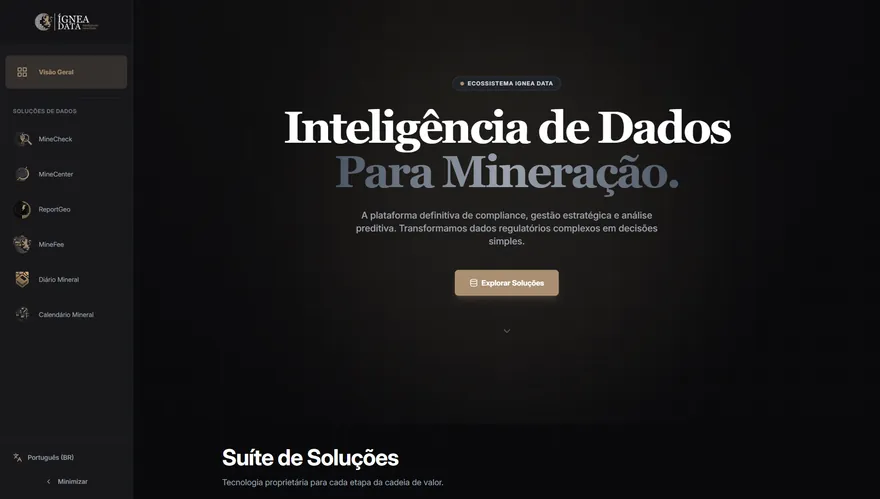 ÍGNEA Hub, screenshot 1